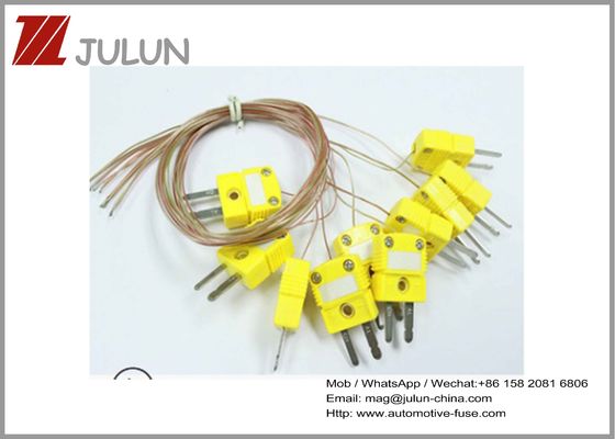 OMEGAS gelbe Art Verbindungsstück des Thermoelement-Verbindungsstück-K des Temperatur-Messdraht-Stecker-Sockel-SMPW-K-M