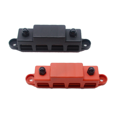 Rot-Schwarz-Set M8 300A Busbar 4 Knoten Stromverteilterminalblock mit 300A Sicherungsdraht für Wohnmobilyacht
