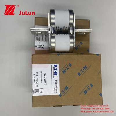 630MMT 690V BUSSMANN Keramik Kupfer Twin Flat Plate Bolt Typ Sicherung 630A Strom 0,43kg Gewicht