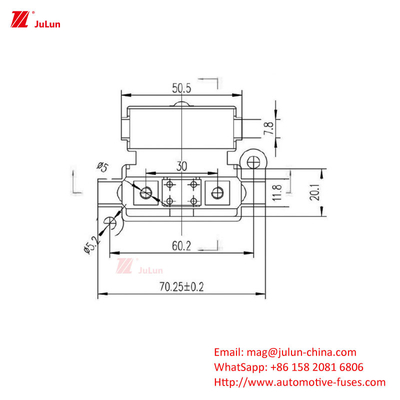 30A-500A Strom ANS/MIDI Kleines gutes Sicherungshalter Schiff manuell zurücksetzbarer Schaltkreislauf