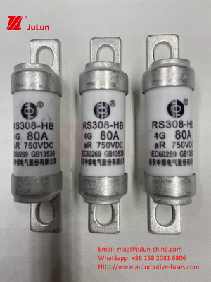 750VDC Keramische Fahrzeugsicherungen RS308 HB 4G Hochtemperatur 10A 20A 25A 30A 40A 50A 63A 80A 100A 750VDC Sicherung