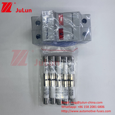10x38mm 32A Silber-Element Solar Sicherung für Photovoltaik RT18-32X 10*38mm Zylindrische Sicherung Halter mit 32A 690V Low