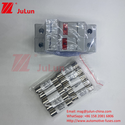 Solar Pv Fuse Din Rail Solar Sicherung Halter für Photovoltaik-Inverter Inline Sicherung Zylindrische Sicherung Halter