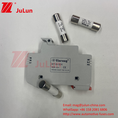 1000VDC-Solar-PV-Sicherungshalter mit 30kA 32A 63A 125A Din Schienenmontage-Sicherungshalter