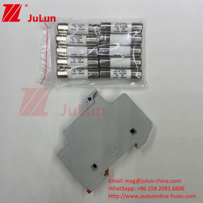 10A-63A Photovoltaik Sicherung für Solar PV-Installation 32A 10X38mm 1000V Gleichspannung Din Rail Sicherungshalter mit Licht für Solarsystem