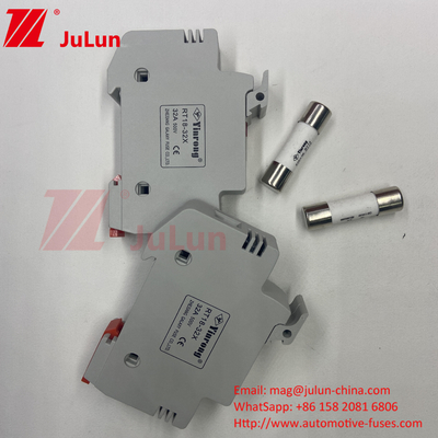 1000VDC 15A Solar PV Sicherungshalter mit Sicherung Solar PV Sicherungen 6A 10A 15A 20A 25A 30A Hochspannung für Solarsystem