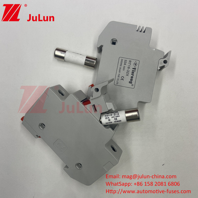 Silber Solar PV Fuse / Din Rail Solar Fuse Halter für Photovoltaik Busboxen
