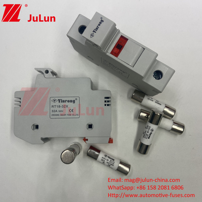 20A Solar PV Sicherungshalter mit Sicherung für Photovoltaik Bus Box Nqqk RT16D-00 TPS Gleichstrom 80V 250A Solarenergie Sicherung
