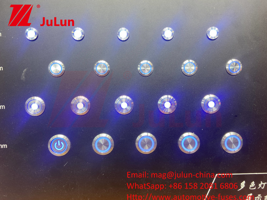 16mm Ring Illuminated Momentary Led IP67 12mm/16mm/19mm/22mm/LA38/XB2 Metall Schalterknopf Schaltknopf Metall schieben Arsch