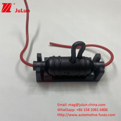 Staubdichtes Niederspannungsfahrzeug Sicherungshalter Rot Schwarz Silikon PPS 10A 250V