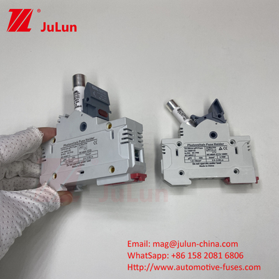 DIN Führungssicherheitshalter 15A 1000VDC mit keramischem Sicherungshalter Design14*85mm 32a 1000VDC Pv Sicherungshalter