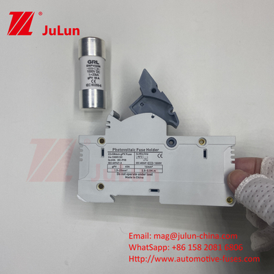 Zylindrische Solar-PV-Sicherung 10A-63A 1000VDC/1500VDC IEC60269.6 Sicherung 10X38 1p 2p 3Pole Np Dc Sicherungen Quadrat Solar-Pv-Sicherung