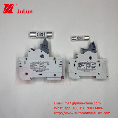 Solar-PV-Sicherung für Photovoltaik DC1000V 10X38 Keramik-Sicherungshalter mit Isolator-Schalter 10X