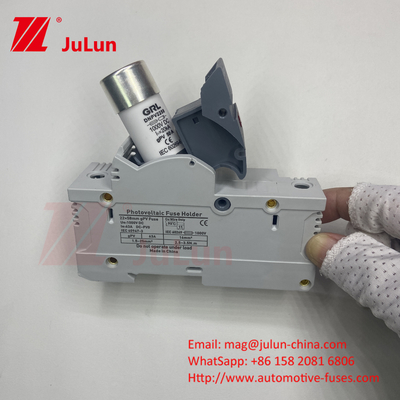 Solarfotovoltaische Sicherungshalter mit keramischer Sicherung für den Photovoltaik-Schutz Sicherungshalter Basis 14x51MM RT18X-63-2P