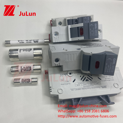 Sicherung 1500vdc 20a DNPVF1-32L Sonnensystem Pv Sicherung 1500vdc Schnellblas-Keramik DIN Schienenmauer 10x85MM 1500V Thermische Sicherung