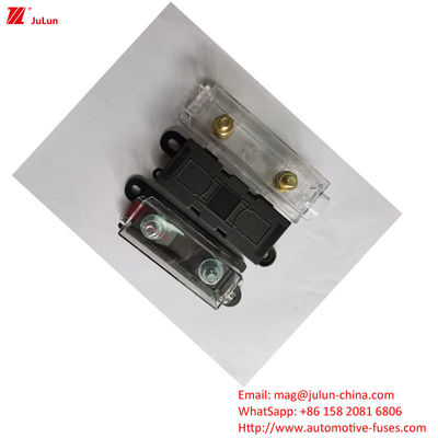 32V DIN Gleis Sicherungshalter 30A-500A EU UL Standard Kupfer Kontakt Kunststoff Gehäuse Bolt Sicherungshalter