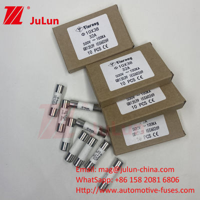 32A 10*38mm 15A 690VDC 1000VDC Panel Mount Solar PV Sicherung für robuste PV String Schutz