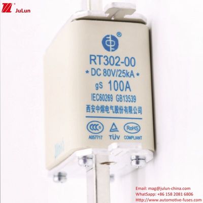 DC80V tragbare Sicherung für Elektrofahrzeuge RT302-00 zum Schutz des Stromsystems