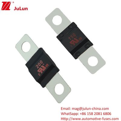 20A-300A Automotive Blow Fuse für elektrische Stromversorgungssysteme mit kleinen Gabelsteckern Silbernickellegierung