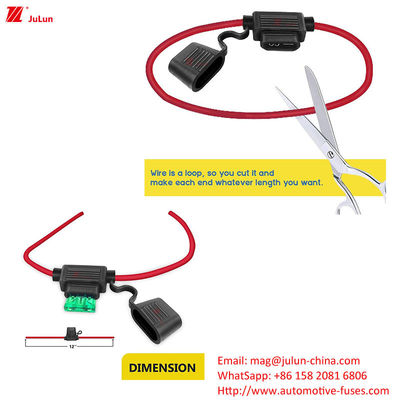 ANS / MIDI Kleines manuelles Zurücksetzen Automobil Sicherungshalter 40 Ampere Für sichere Elektrofahrzeuge