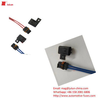 Kunststoff / Nylon-Schal 32V Elektrofahrzeug Sicherungshalter 30A-500A 1 Pole Manuelle Wiedereinstellung