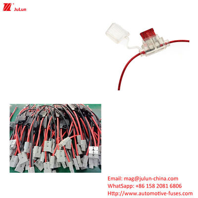 30A-100A Kupfer Auto Sicherungshalter Kunststoff / Nylon Gehäuse Einpolare Autoteile