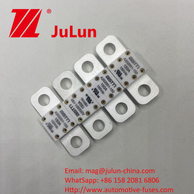 Schraubschrauber A202001-500A 150VDC Keramische Automobilsicherungen 100A 150A 200A 250A 300A 350A empfohlene enge Drehmoment 11-13N·m für den M8-Anlagemodus