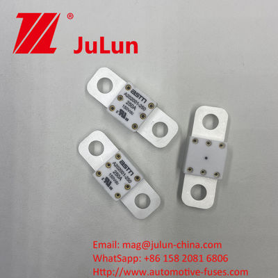 300A 150VDC A202001 SCREW BOLT Montagemethode Einfach zu installieren 20*55mm Keramikfahrzeug Sicherungen mit empfohlenem engen Drehmoment 11-13N·m Für M8