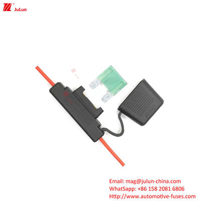 Endgeräte Kupferkontakt Automobil Sicherungshalter / Box Strom 5A-100A In Line