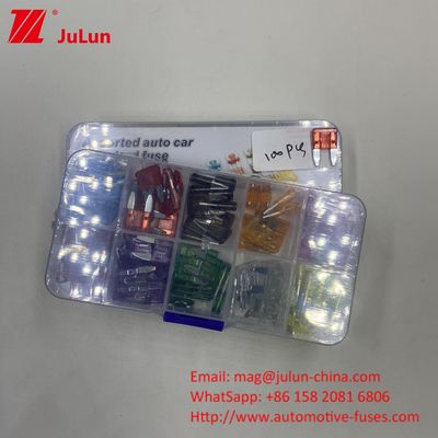 Kraftfahrzeuge Offroad Blade Fuse Boxed 10A 32V Fahrzeug-Schaltkreisbrecher für Automobilelektronik 0337 0237 0899 0999 0299