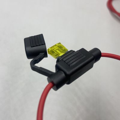 UL Wasserdichte Inline Blade Sicherung Standard/Medium Stecker in Auto Sicherung Halter mit 22awg 20awg 18awg 16awg 14awg 12awg 10awg