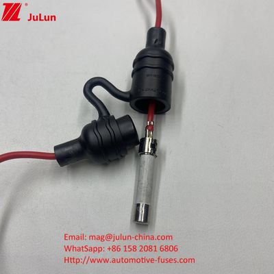 10*38mm zylindrische Sicherungen wasserdicht IP68 Inline Sicherungshalter Abdeckung mit UL Draht für