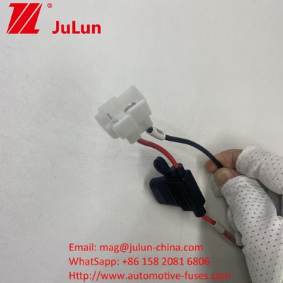 20A Leistung Batterie Endgerät Sicherungshalter mit SAE zu weiblichen Spade Pigtail Steckverbinder