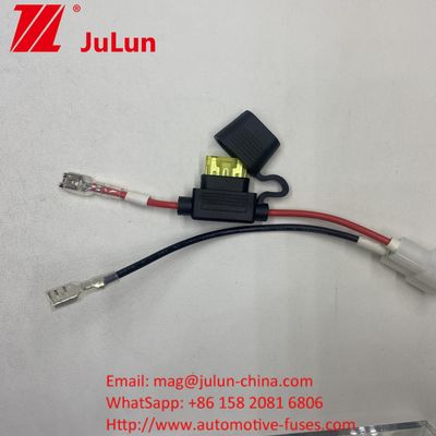 20A Leistung Batterie Endgerät Sicherungshalter mit SAE zu weiblichen Spade Pigtail Steckverbinder