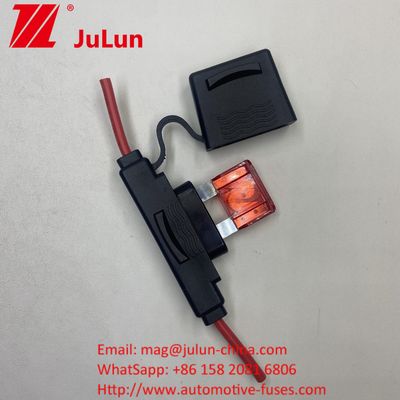Sicherungshalter, Sicherungsblöcke und Zubehör Wasserdicht Inline Sicherungshalter Maix Sicherung 10AWG Draht UL1015 für Automotive Marine