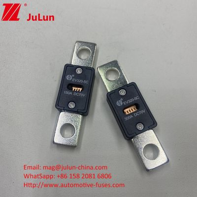 51mm Lochweite Automotive EV320*-5X 225A 70VDC Sicherungen 68*19*10mm 6KA Bruchkapazität für Hochleistungsfahrzeuge