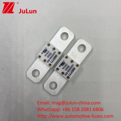 Kurzer 500A 125VDC Schaltkreislauf Schutz Battey Sicherung Kleine Größe Hohe Strommenge Abstand zwischen 2 Löchern 50,8mm