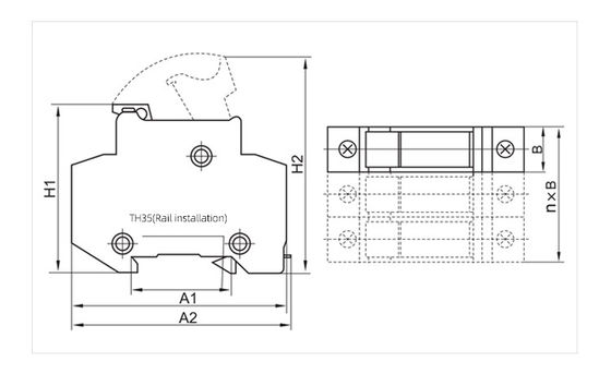 32a Sicherungskörper zylindrischer Sicherungshalter AC 500V Übereinstimmung 10*38 RT18-32 (X) Sicherungsreihe LOSV Direktverbindung