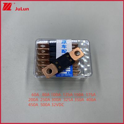 400A 32V Mega Sicherung Bolt Down Auto Sicherung Audio Halter 0298040.ZX Fahrzeug Sicherung 60A 80A 100A 125A 150A 200A 250A 300A 400A 450A 500A Terminal Typ 32VDC