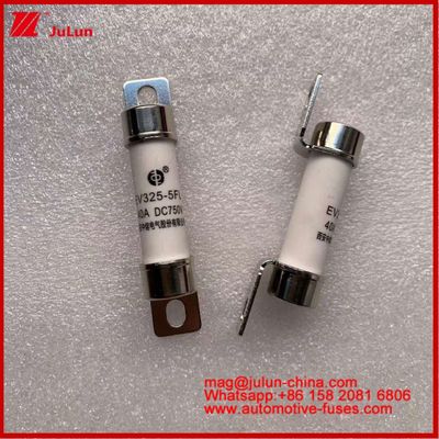 Tubulare Sicherung EV325-5FL 40A 750VDC für Elektrofahrzeuge mit 15*51mm Lichtbolzeninstallation und Zeitkonstante 2±0.5ms