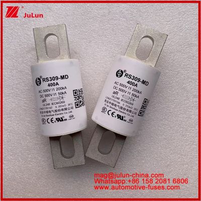 RS309-MD 400A 500VAC 200KA 500VDC 50KA AR Röhren-Keramik-Fusile für Fahrzeuge