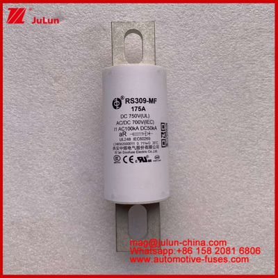 RS309-MF 175A 750VDC UL Tubulierte keramische Sicherung AR 750VDC/700AC IEC 20KA GB 5-800A für Elektrofahrzeuge und Kraftsysteme