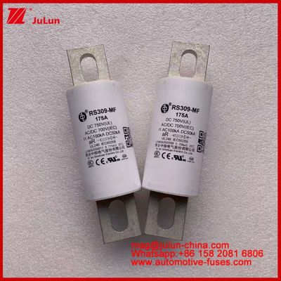 RS309-MF 175A 750VDC UL Tubulierte keramische Sicherung AR 750VDC/700AC IEC 20KA GB 5-800A für Elektrofahrzeuge und Kraftsysteme