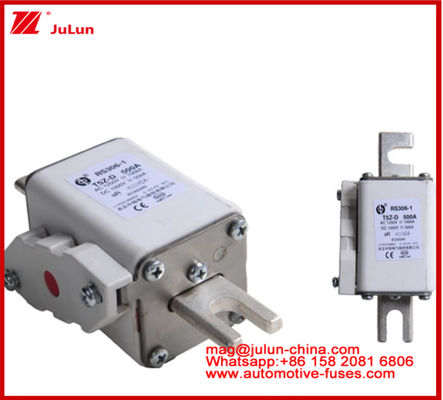 RS306-01-T5Z D 500A AC1250V DC1000V 50KA Quadratkaremische Sicherung Elektrofahrzeug Traktionssystem Leistungskonversion Energiespeicherung Bordladegerät Exzellente Gleichspannleistung