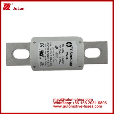 250A 500VAC Ev Sicherung RS309-MD-200KA 500VDC 50KA AR Karemische Gleichspannung Leistung Tubular Automobile Bolt Stud-Mount