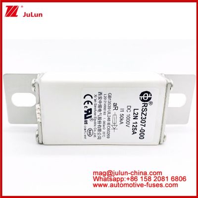 125A DC1000V 50KA AR Karemische Rohrsicherung RSZ307-000 L2N Sicherung für den Schutz von EV/HEV im Automobil