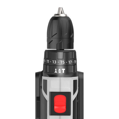 Lithiumbatterie Kabellose Bohrmaschine Stromwerkzeuge Handheld Power Impact Drills Unterstützung Einzelgewicht 3kg Höchstgeschwindigkeit 1350RPM/MIN