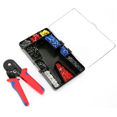 Komfortable, vielseitige Mini-Draht-Ferrule, Tubular-Terminal, Krempel-Plier-Kit, 1200 Stück, Haushaltsgeräte, isoliert