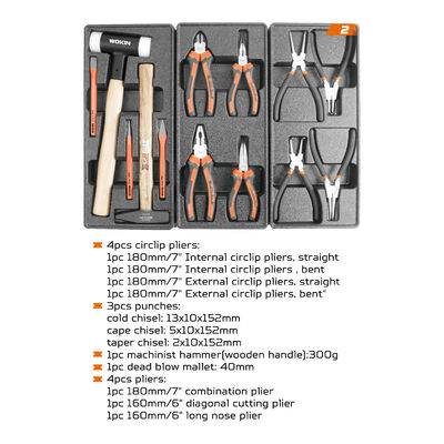 Versatile Ausrüstung Kiste Werkzeug Set Hardware 163pcs Tools