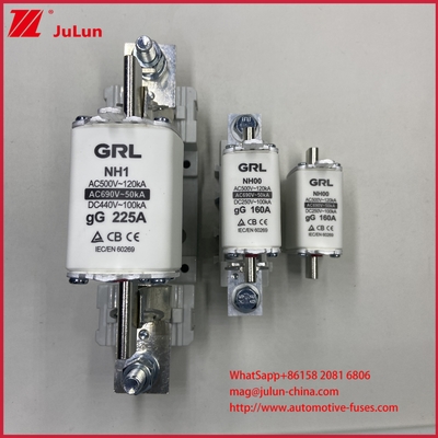 NT000 FUSE AR Hochspaltbarkeit 500V/690V Nennwert Keramisches Porzellan Schmelzverbindung Fuse 80A Niederspannung Kupferanschluss NH000 Sicherungen